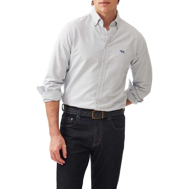 Rodd & Gunn Gunn Oxford Stripe Ls Sports Fit Shirt image number 7